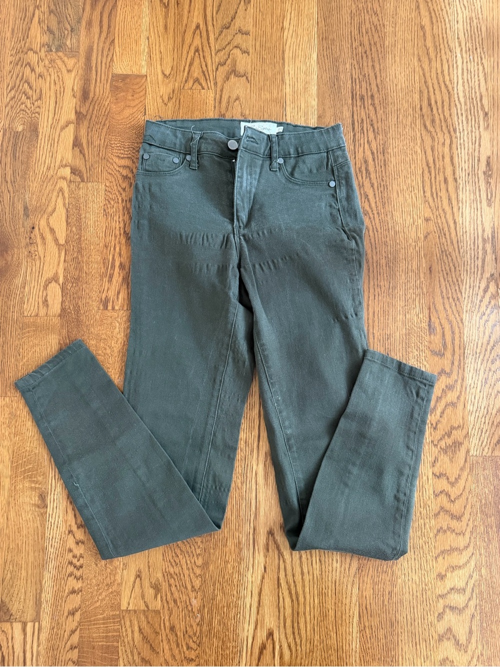 Lyn Evans Gray Green Skinny Jeans